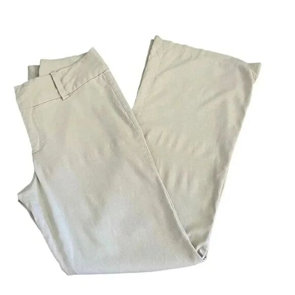 Ellemenno Mid Rise Ivory Wide Leg Y2K Trousers Casual
Women’s Pants SZ 9 #1278 - Picture 5 of 12